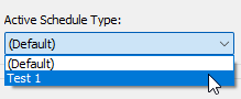 Example: Choosing a schedule type for assignment rotas.