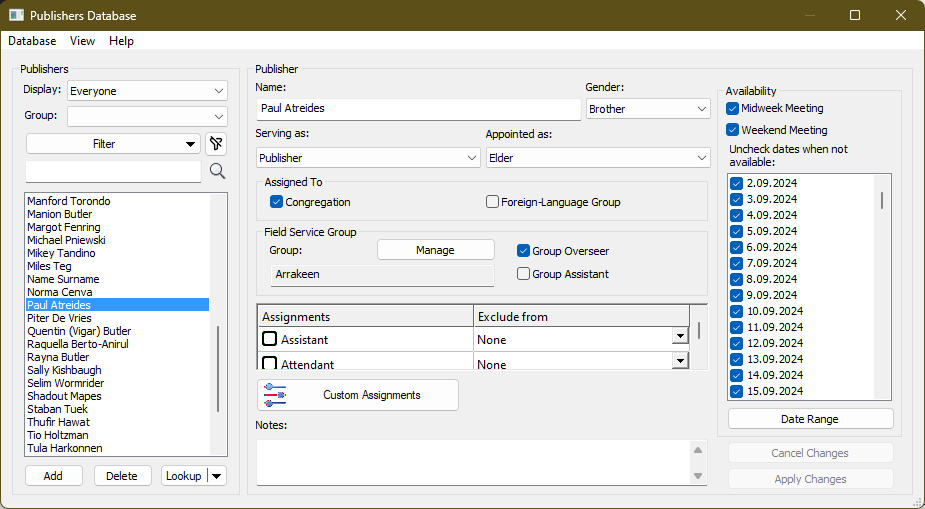 Publishers Database