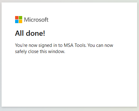 Outlook — Step 4 Completed