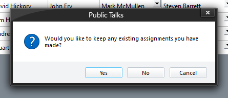 Automatic Assign Prompt