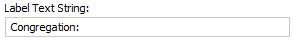Label Text String