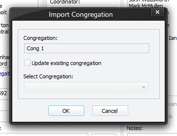 Import Congregation
