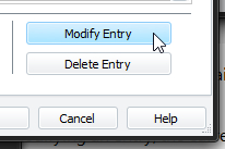 New / Modify Entry