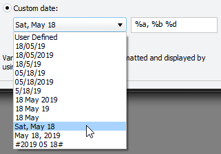 Insert Date - Custom