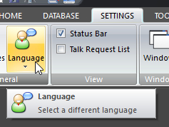 Language button