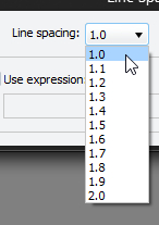 Line Spacing Options