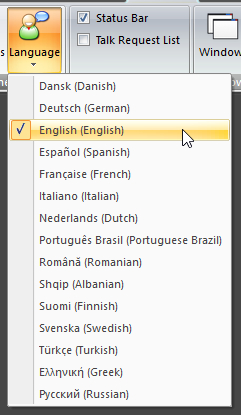Language Menu