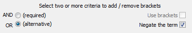 Flexible criteria