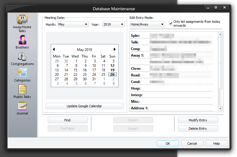 Database Maintenance Window