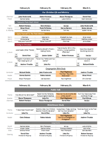 Workbook Schedule – Personal Compact Style – With Duty Assignments – English