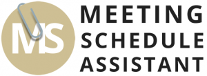 Meeting Schedule Assistant Logo with white background