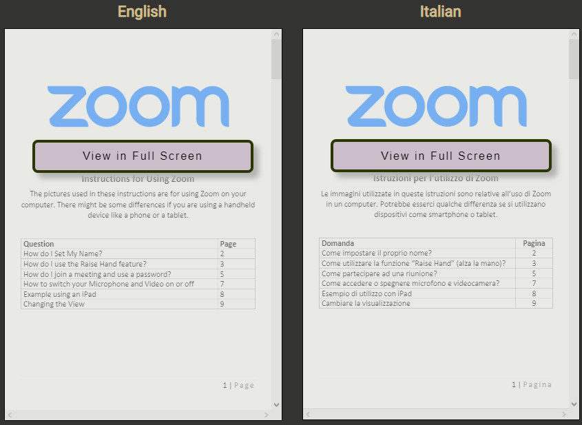 Zoom Tutorial