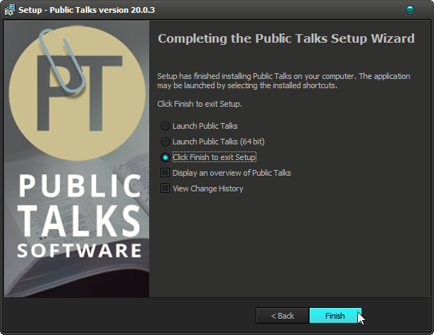 Public Talks Installer