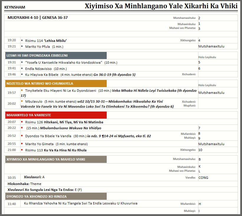 Workbook-S-140 in Tsonga