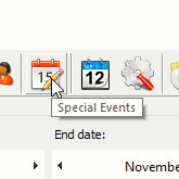 Toolbar — Special Events icon
