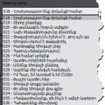Partial translation in Armenian - Song Titles